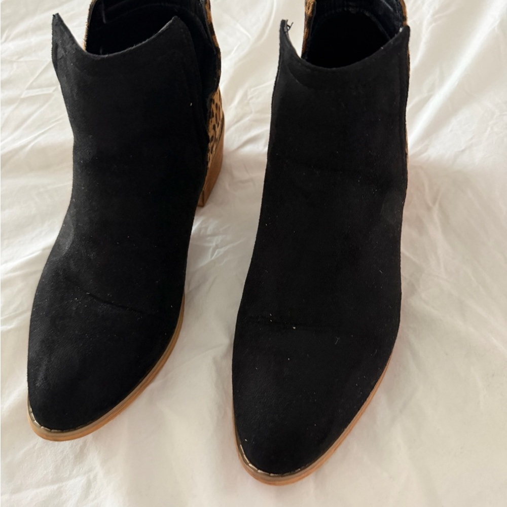 Corkys Black and Tan Ankle Booties